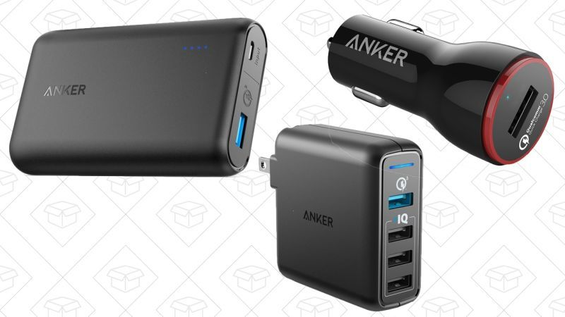 BaterĂa Anker PowerCore Speed 10000, $25 con cĂłdigo ANKSPEED | Anker PowerPort Speed 4, $27 | Anker PowerDrive+ 1, $11 con cĂłdigo ANKPU001